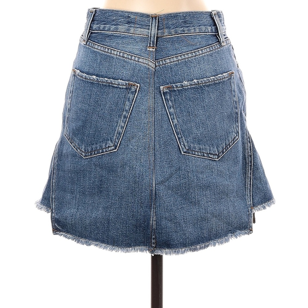 Frame Denim Mini Shirt, Washed Denim, 100% Cotton, 5-Pocket Style, Size 27 - Picture 2 of 12